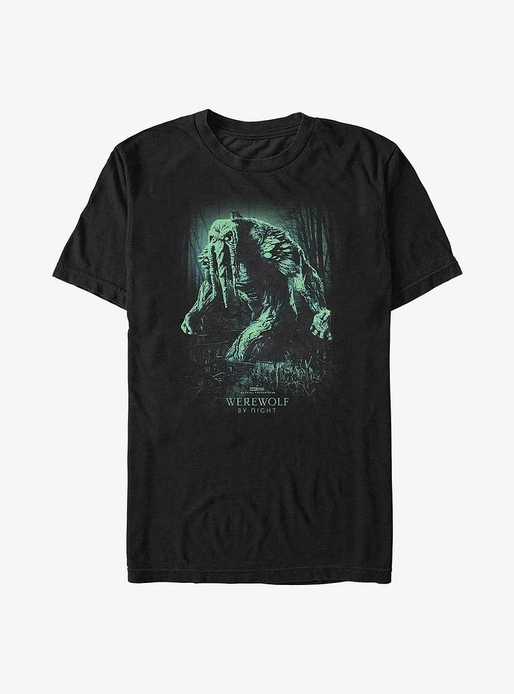 Marvel Studios' Special Presentation: Werewolf By Night Creepy Crawler Ted The Man-Thing Poster T-Shirt