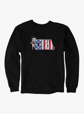 Betty Boop Stars And Stripes USA Sweatshirt