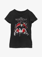 Marvel Studios' Special Presentation: Werewolf By Night Wolfman Jack Russell Youth Girls T-Shirt