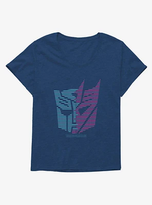 Transformers Autobot Decepticon Split Icon Girls T-Shirt Plus