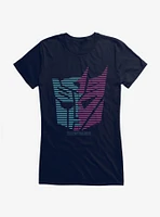 Transformers Autobot Decepticon Split Icon Girls T-Shirt