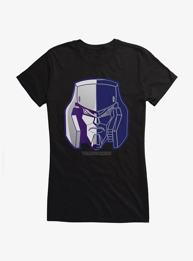 Transformers Megatron Head Icon Girls T-Shirt