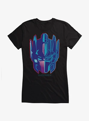 Transformers Optimus Prime Head Icon Girls T-Shirt