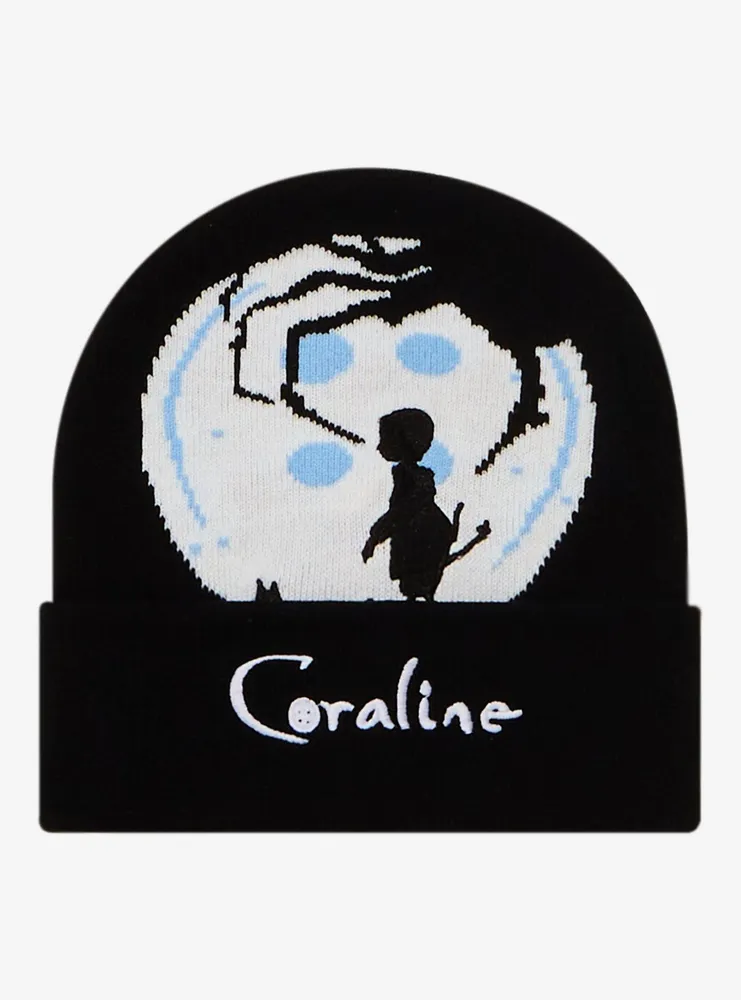 Coraline Button Moon Beanie