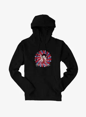 Betty Boop Red And Blue Splash Hoodie