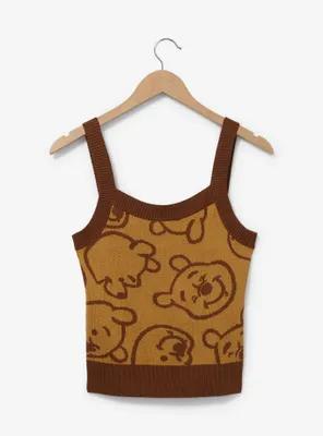 Disney Winnie the Pooh Outline Portrait Allover Print Women's Knit Tank - BoxLunch Exclusive