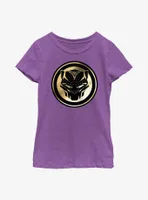 Marvel Black Panther: Wakanda Forever Golden Emblem Youth Girls T-Shirt