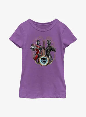 Marvel Black Panther: Wakanda Forever Ironheart & Shuri Badge Youth Girls T-Shirt