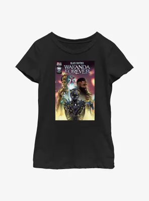 Marvel Black Panther: Wakanda Forever Shuri Comic Cover Poster Youth Girls T-Shirt