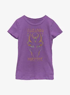 Marvel Black Panther: Wakanda Forever Shuri Panther Poster Youth Girls T-Shirt