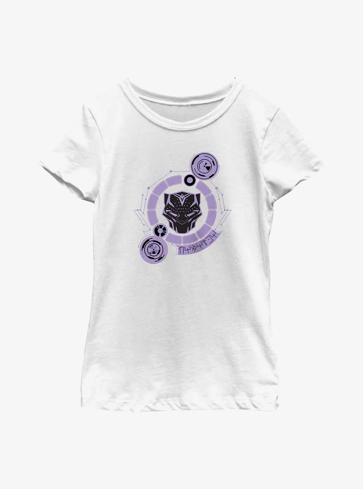 Marvel Black Panther: Wakanda Forever Technology Badge Youth Girls T-Shirt