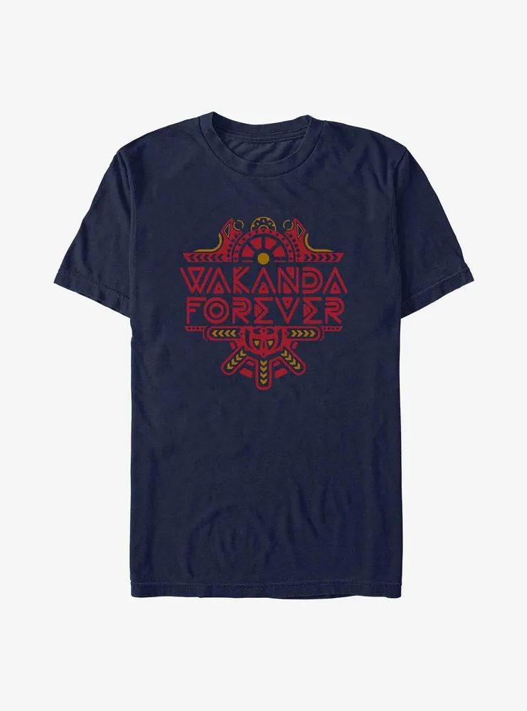 Marvel Black Panther: Wakanda Forever Intricate Logo T-Shirt