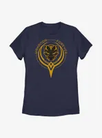 Marvel Black Panther: Wakanda Forever Golden Badge Womens T-Shirt