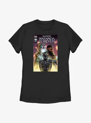 Marvel Black Panther: Wakanda Forever Shuri Comic Cover Poster Womens T-Shirt