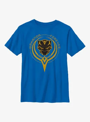 Marvel Black Panther: Wakanda Forever Golden Badge Youth T-Shirt