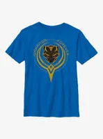 Marvel Black Panther: Wakanda Forever Golden Badge Youth T-Shirt
