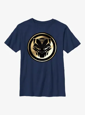 Marvel Black Panther: Wakanda Forever Golden Emblem Youth T-Shirt