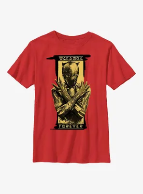 Marvel Black Panther: Wakanda Forever Shuri Salute Badge Youth T-Shirt