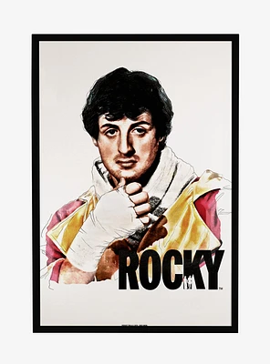 Rocky Drawing Portrait Framed Poster