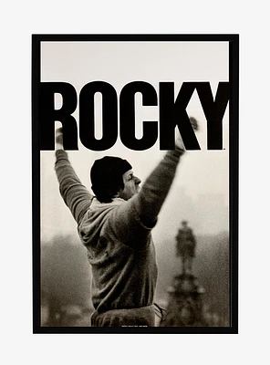Rocky Steps Pose Framed Poster