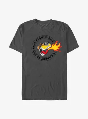Cheetos It's About To Get Real Flamin' Hot Circle T-Shirt