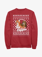 Disney the Fox and Hound Tod Copper Ugly Christmas Sweatshirt