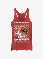 Disney the Fox and Hound Tod Copper Ugly Christmas Girls Tank