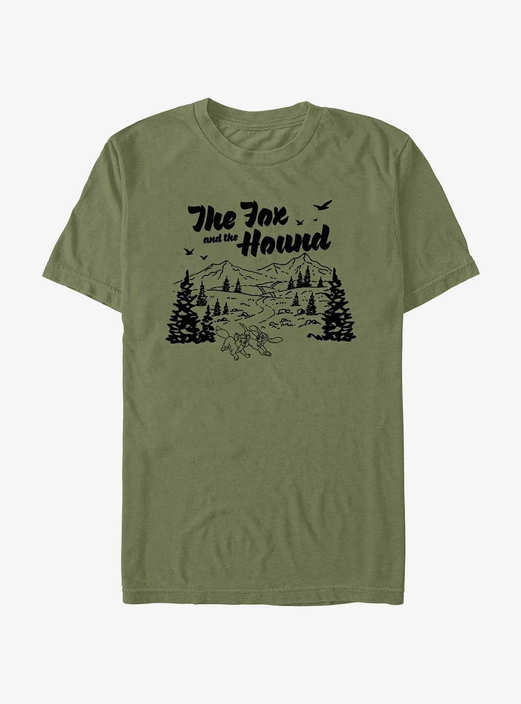 Disney The Fox and Hound Great Outdoors Extra Soft T-Shirt