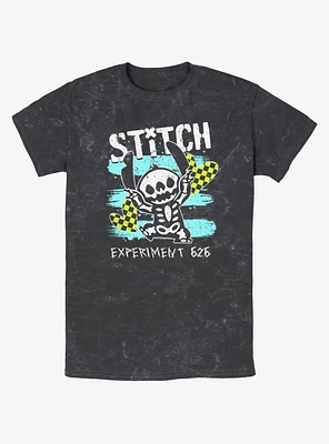 Disney Lilo & Stitch Emo Skelestitch Mineral Wash T-Shirt