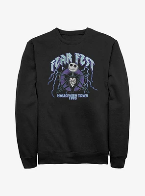 Disney The Nightmare Before Christmas Jack Fear Fest 1993 Sweatshirt