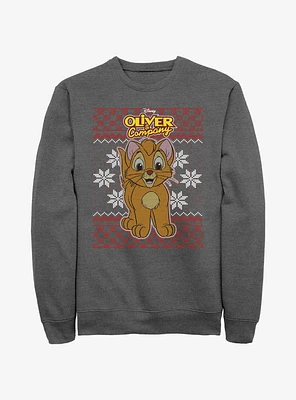 Disney Oliver & Company Ugly Christmas Sweatshirt