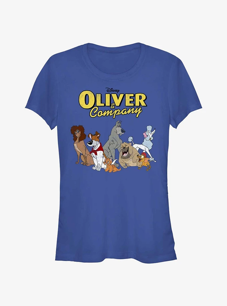 Disney Oliver & Company Who Let The Dogs Out Girls T-Shirt