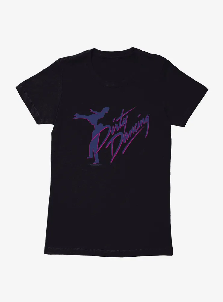 Dirty Dancing Lift Title Silohouette Womens T-Shirt