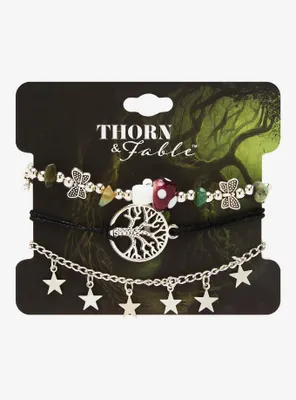 Thorn & Fable Tree Of Life Star Bracelet Set