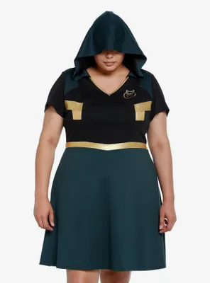 Her Universe Marvel Loki Hooded Dress Plus