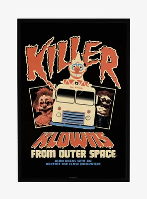 Killer Klowns From Outer Space Vintage Framed Poster