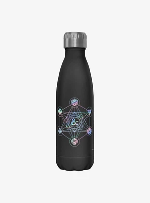 Dungeons & Dragons 6 Die Geometric Logo Water Bottle