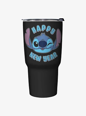 Disney Lilo & Stitch Happy New Year Stitch Wink Travel Mug