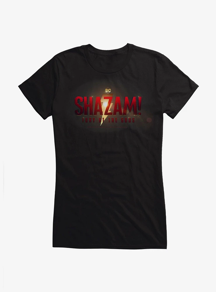 DC Comics Shazam!: Fury Of The Gods Logo Girls T-Shirt