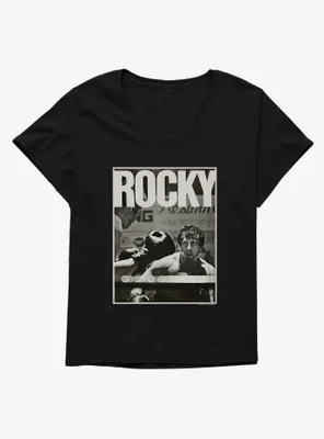 Rocky Fight Scene Print Womens T-Shirt Plus