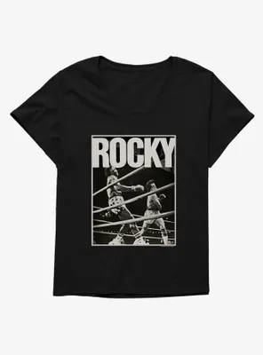 Rocky Punch To Apollo Print Womens T-Shirt Plus