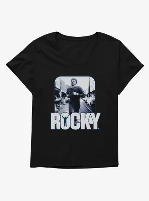 Rocky Training Portrait Womens T-Shirt Plus
