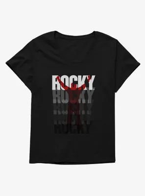 Rocky Victory Training Stance Logo Womens T-Shirt Plus