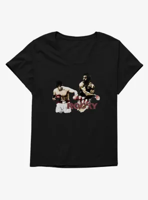 Rocky Vs. Apollo Creed Fight Scene Womens T-Shirt Plus