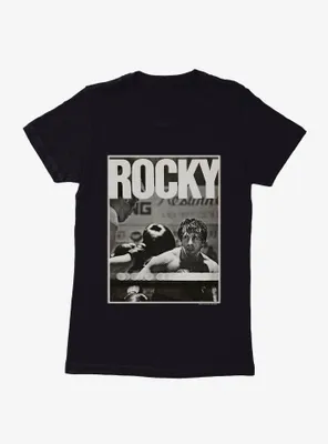 Rocky Fight Scene Print Womens T-Shirt