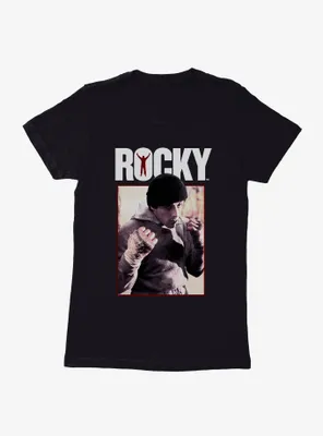 Rocky Fighting Stance Womens T-Shirt