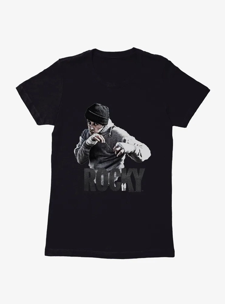 Rocky Ready To Fight Stance Womens T-Shirt