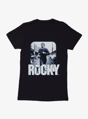 Rocky Training Portrait Womens T-Shirt