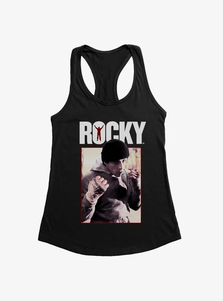 Rocky Fighting Stance Womens Tank Top