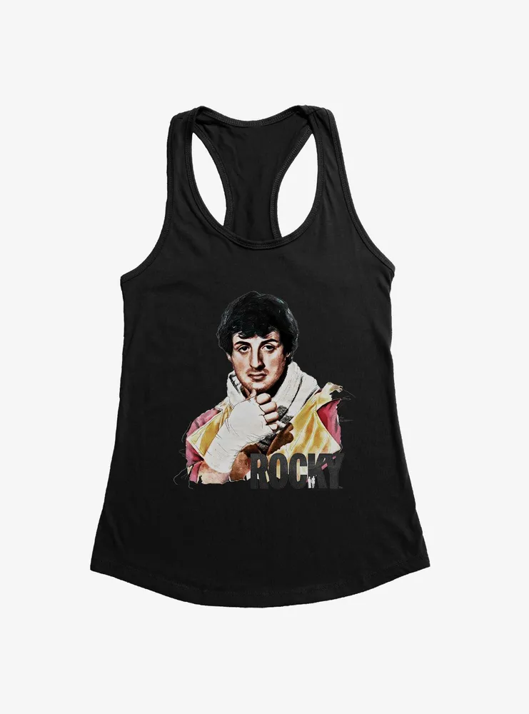 Rocky Pensive Portrait Womens Tank Top